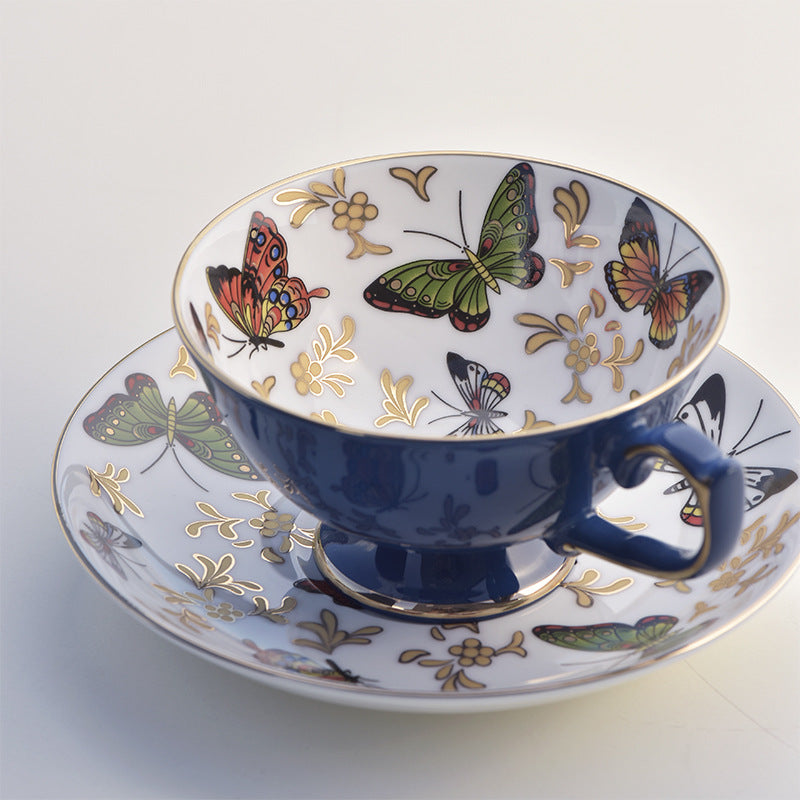 European Light Luxury Ceramic Coffee Cup And Saucer