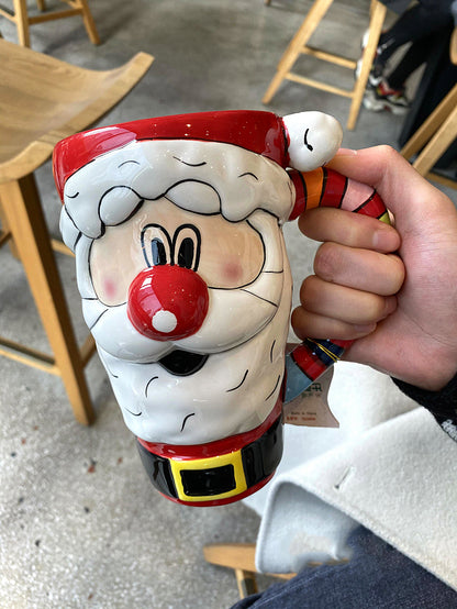 Home Cute Santa Elk Ceramic Coffee Cup