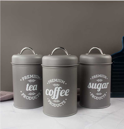 3Pcs/Set Tea Coffee Sugar Storage