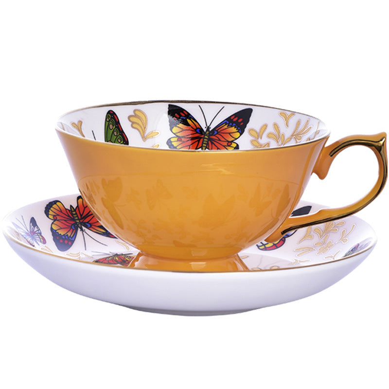 European Light Luxury Ceramic Coffee Cup And Saucer